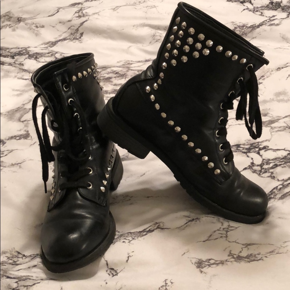 Combat style boots from Charlotte Rousse!